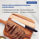 Plenus Bread Knife 17 cm/ 7in - Black