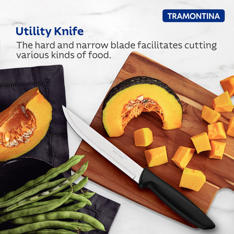 Plenus Utility Knife 15 cm/ 6in - Black