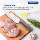 Plenus Cleaver Knife 12 cm/ 5in - Grey