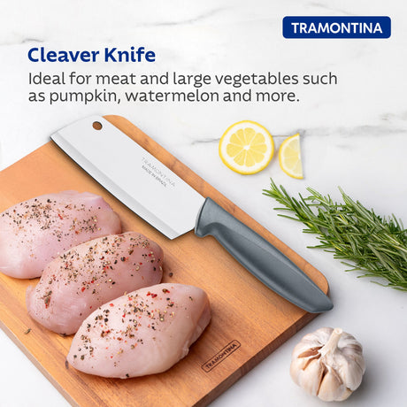 Plenus Cleaver Knife 12 cm/ 5in - Grey