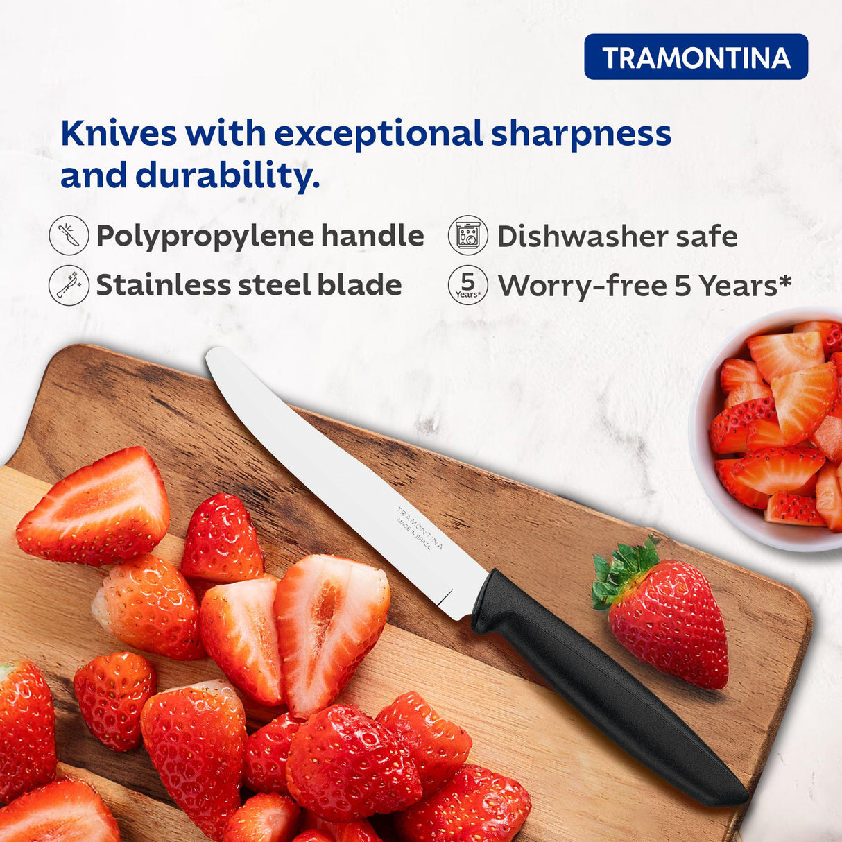 Plenus Fruit Knife 12 cm/ 5in - Black