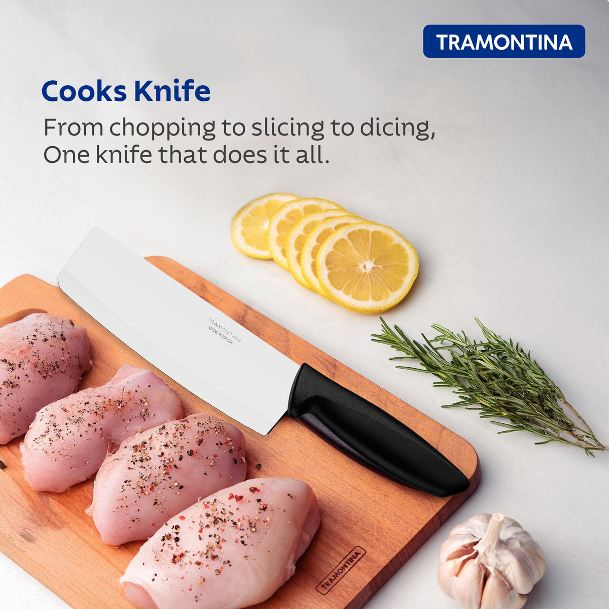 Plenus Cooks Knife 17 cm/ 7in - Black