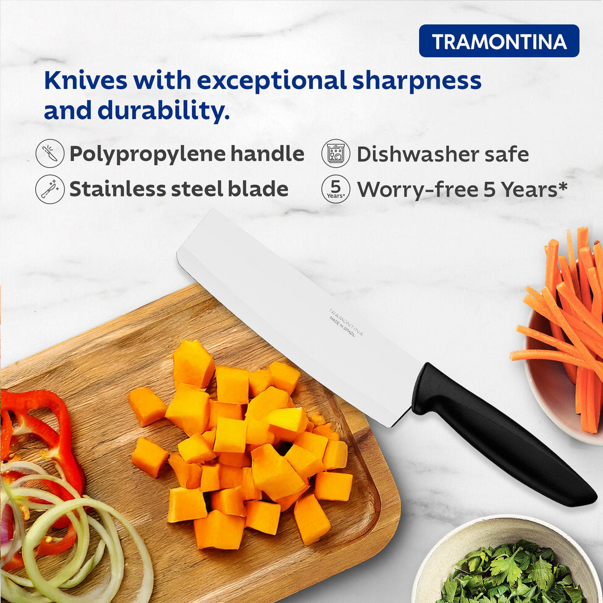 Plenus Cooks Knife 17 cm/ 7in - Black