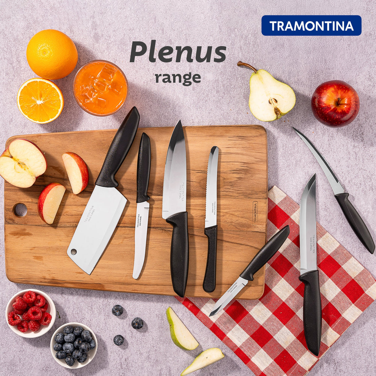 Plenus Cooks Knife 17 cm/ 7in - Black
