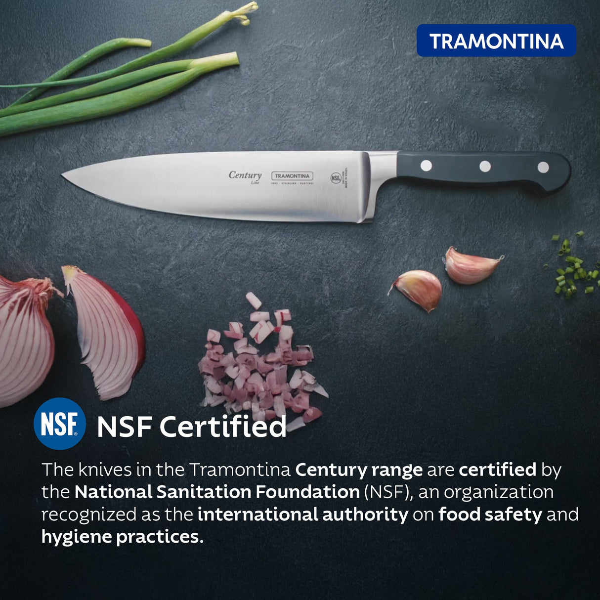 Century Chefs Knife 20 cm /8in - Black