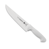 White 20cm Tramontina India kitchen knife with sharp blade, ideal for slicing and chopping in the kitchen.