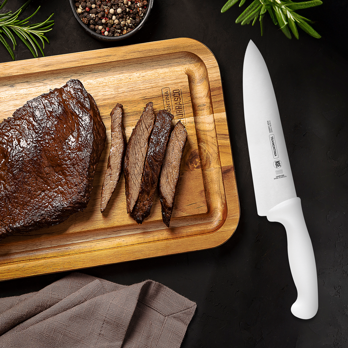 Professional Meat/ Chef Knife 20 cm/ 8in LH - White