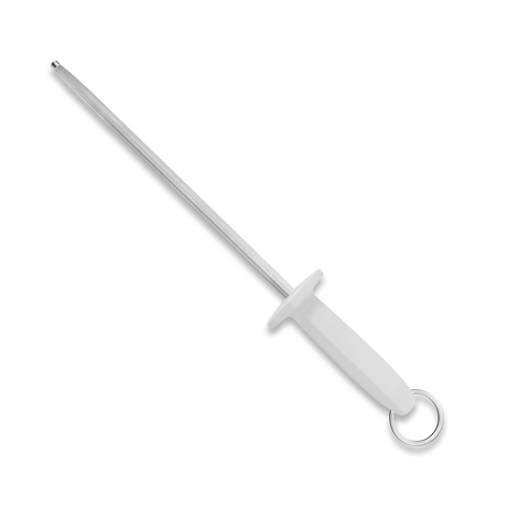 Professional Grooved Sharpener 25 cm/ 10in - White