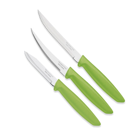 Plenus Knives Set Of 3 - Full Set - Green