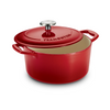 Bestow Enameled Cast Iron Round Dutch Oven - 3.3L (Gradated Red)