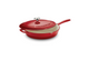 Bestow Enameled Cast Iron Covered Skillet - 30cm (Gradated Red)