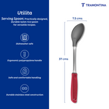 Utilitá Nylon Rice Spoon with Red Polypropylene Handle