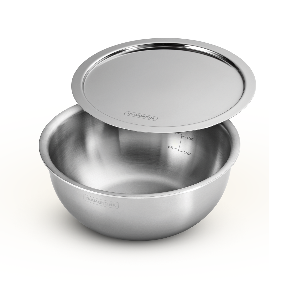 Aeion 22cm Stainless Steel Tri-Ply Extra Deep Tasla with SS Lid - 3.0L