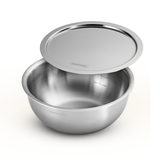 Aeion 22cm Stainless Steel Tri-Ply Extra Deep Tasla with SS Lid - 3.0L