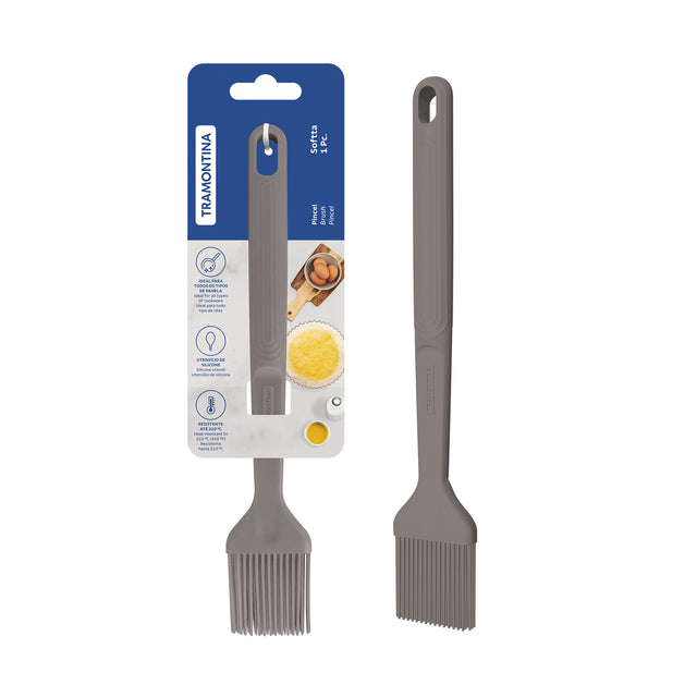 Softta Silicone Brush - Grey - Tramontina India