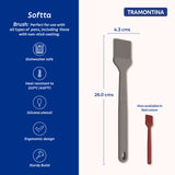 Softta Silicone Brush - Grey - Tramontina India