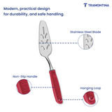 Utilitá stainless steel cake spatula with red polypropylene handle - Tramontina India