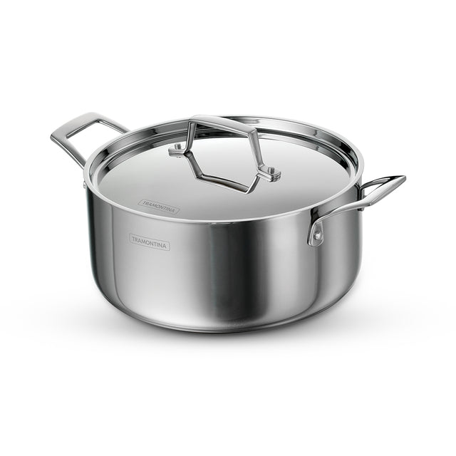 Aeion 24cm Stainless Steel Tri-Ply Biryani Pot with SS Lid - 4.8L - Tramontina India