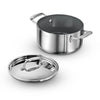 Fusao EX+ 20cm Ceramic Stainless Steel Tri-Ply Curry Pot with SS Lid - 3.1L