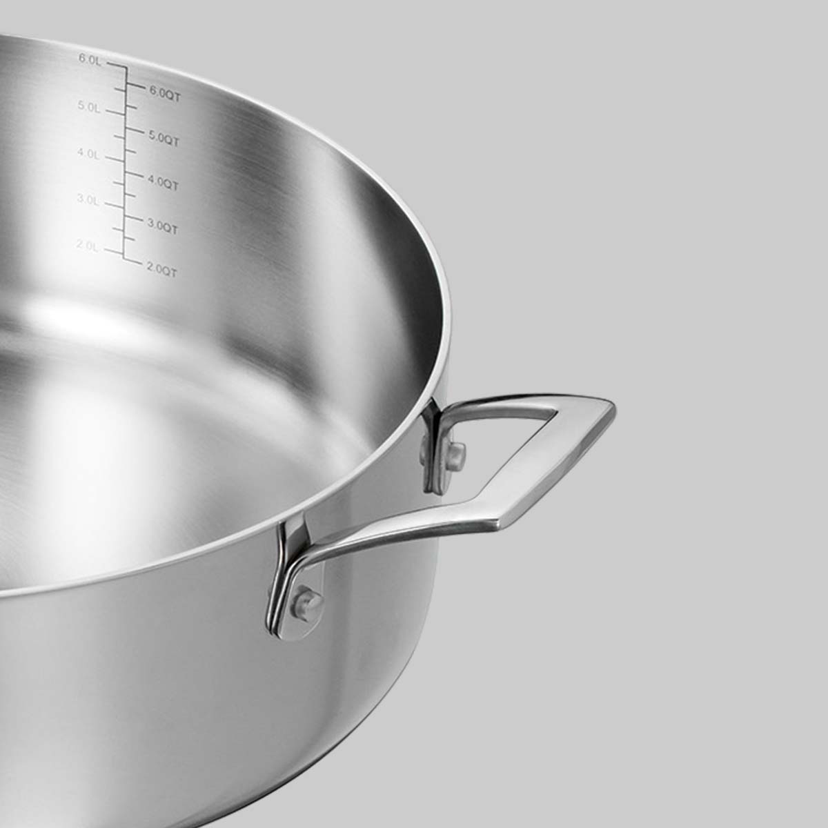 Aeion 24cm Stainless Steel Tri-Ply Biryani Pot with SS Lid - 4.8L - Tramontina India
