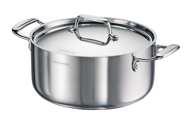 Fusao EX+ 24cm Ceramic Stainless Steel Tri-Ply Biryani Pot with SS Lid - 4.8L