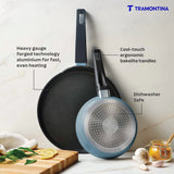 Aura Ceramic Reinforced Non-Stick Cookware Set – 2 Pieces (Blueberry)