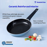 Aura Ceramic Reinforced Non-Stick Fry Pan – 24 cm (Blueberry)