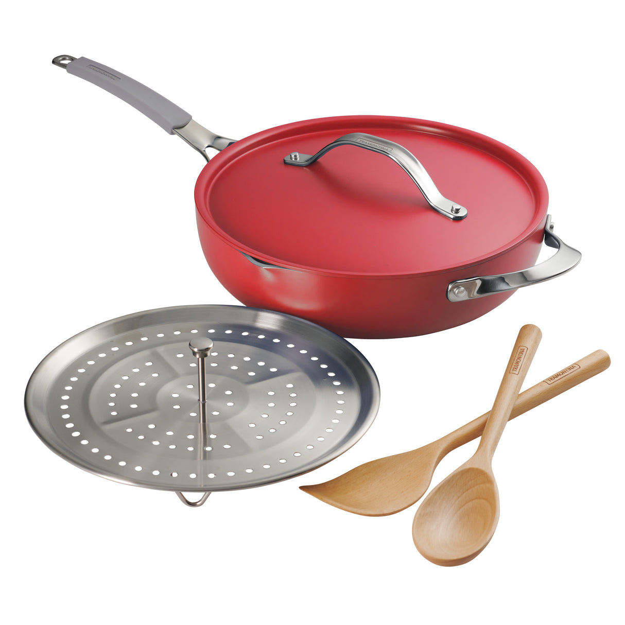 All-in-One Plus Pan 30cm/4.7L Red - Tramontina India