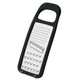Utilitá stainless steel grater with polypropylene handle and non-slip rubber base in black - Tramontina India