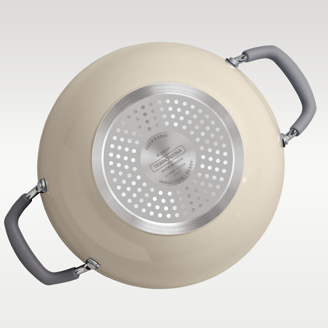 Velo Forged Deep Kadai 24 cm - Sand - Tramontina India