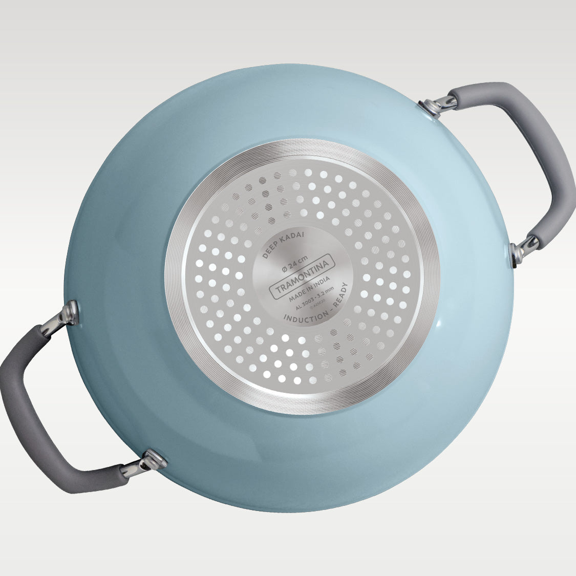 Velo Forged Deep Kadai 24 cm - Sea - Tramontina India