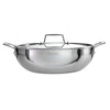 Aeion 24cm Stainless Steel Tri-Ply Kadai with SS Lid - 2.6L