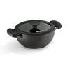 Titanex 26cm Pre-Seasoned Cast Iron Extra Deep Kadai with Heat Resistant Silicone Grip – 4.6L