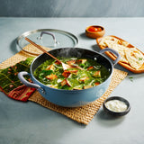 Velo Forged Deep Kadai 28 cm - Sea - Tramontina India