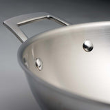 Aeion 20cm Stainless Steel Tri-Ply Kadai with SS Lid - 1.7L - Tramontina India