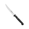 Ultracorte 5" Antimicrobial Stainless Steel Steak & Fruit Knife Serrated Blade - Polypropylene Handle (Black)