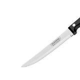 Ultracorte 5" Antimicrobial Stainless Steel Steak & Fruit Knife Serrated Blade - Polypropylene Handle (Black) - Tramontina India