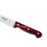 Polywood 6" Stainless Steel Utility knife Dagger Blade - Impact & Heat Resistant Wooden Handle (Red) - Tramontina India