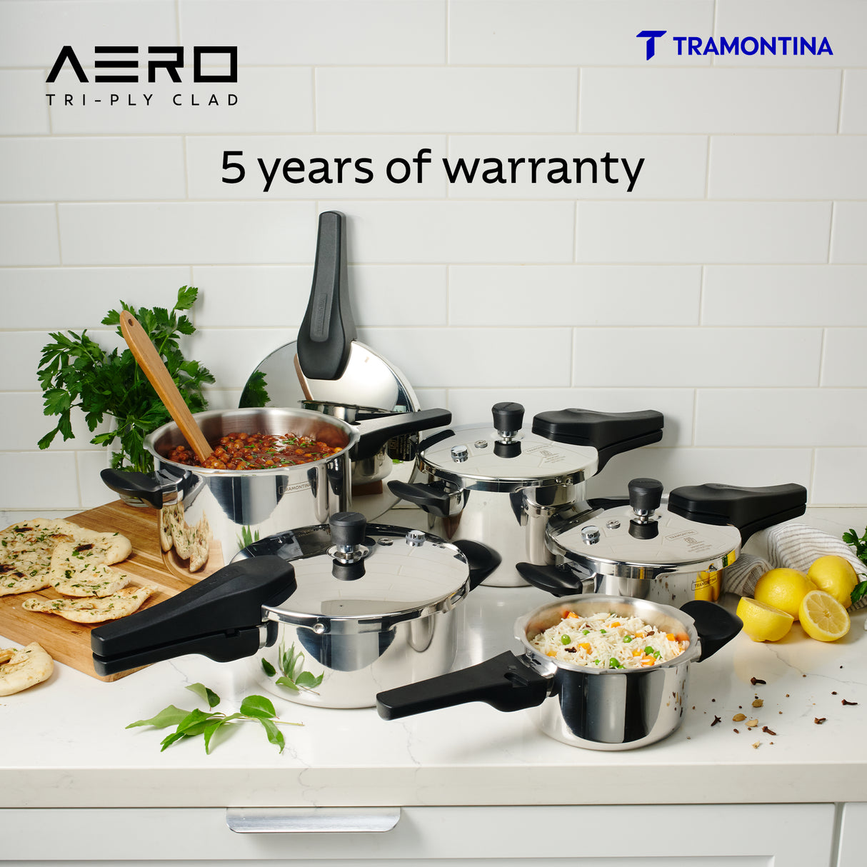 Aero Triply Pressure Cooker 1.5 Litre - Tramontina India