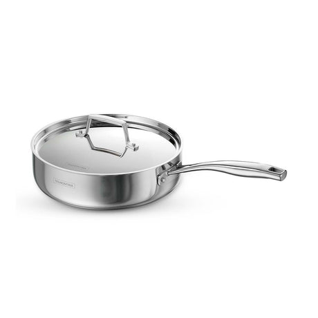 Aeion 24cm Stainless Steel Tri-Ply Sauté Pan with SS Lid - 2.8L - Tramontina India