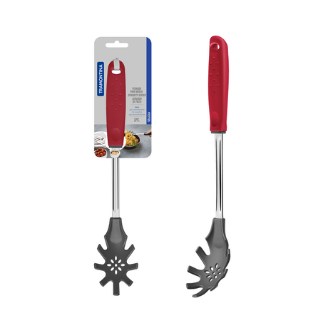 Utilitá Nylon Dough Tongs with Red Polypropylene Handle - Tramontina India