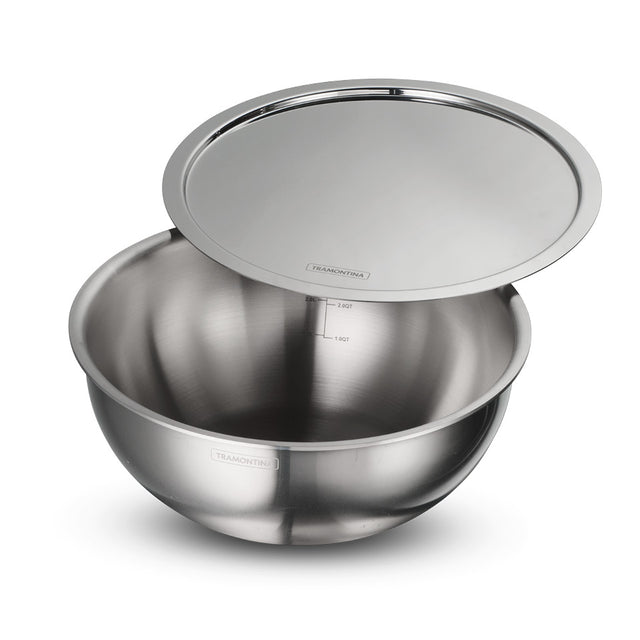 Aeion 26cm Stainless Steel Tri-Ply Extra Deep Tasla with SS Lid - 4.7L - Tramontina India
