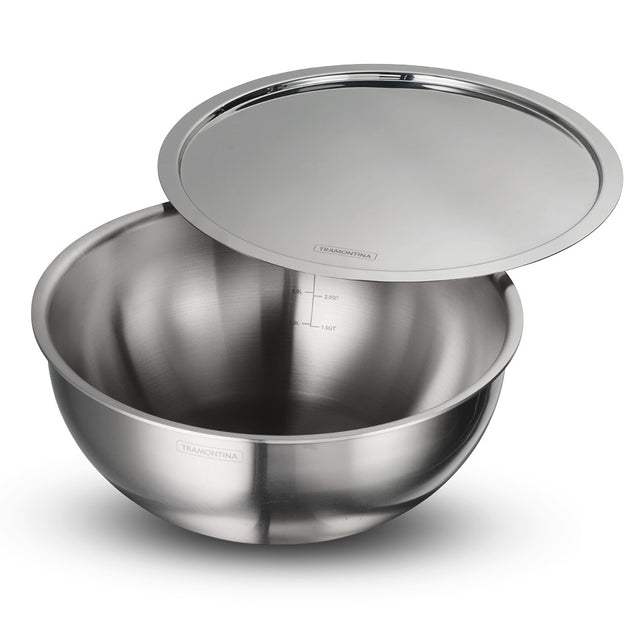 Aeion 28cm Stainless Steel Tri-Ply Extra Deep Tasla with SS Lid - 5.9L - Tramontina India
