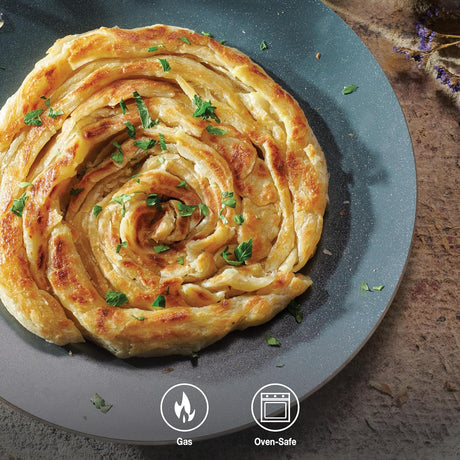 Fusao EX+ 26cm Ceramic Stainless Steel Tri-Ply Concave Tawa - 4mm Thick - Tramontina India