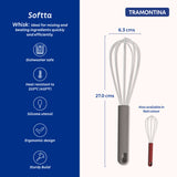 Softta Silicone Whisk - Grey - Tramontina India