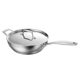 Aeion 26cm Stainless Steel Tri-Ply Chinese Wok with SS Lid - 3.7L - Tramontina India