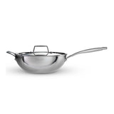 Aeion 26cm Stainless Steel Tri-Ply Chinese Wok with SS Lid - 3.7L - Tramontina India