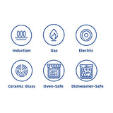 Fusao EX+ 26cm Triply Ceramic Wok with SS Lid - Tramontina India